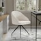 Martha Stewart Sora Upholstered Stationary Office Chair in White/Oil Rubbed Bronze CH-222119-WH-BK-MS - alternate 1